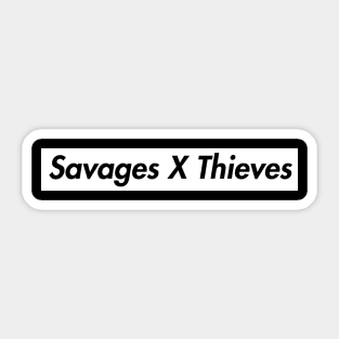 Savages X Thieves Bar Logo Sticker